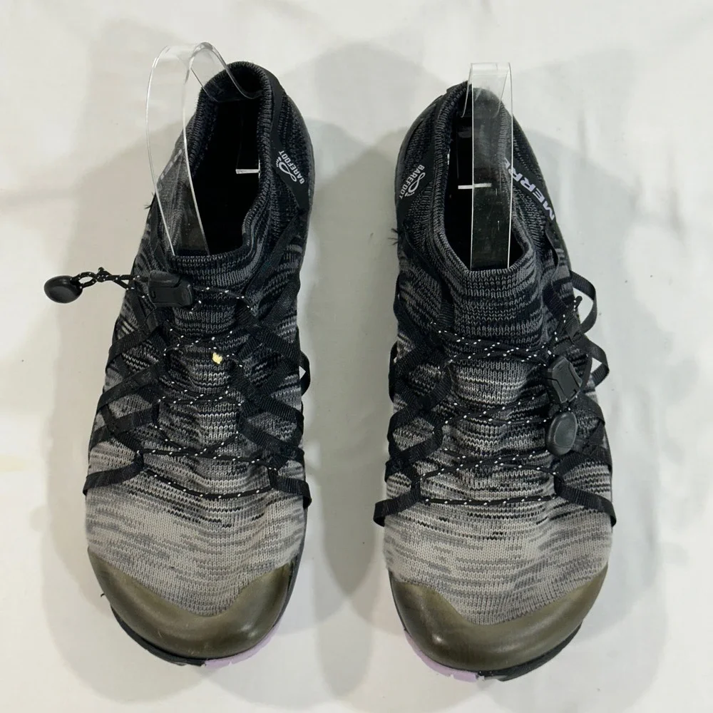 Merrell Trail Glove 5 Barefoot‎ Shoes Womens Black Knit Vibram Trail Runner